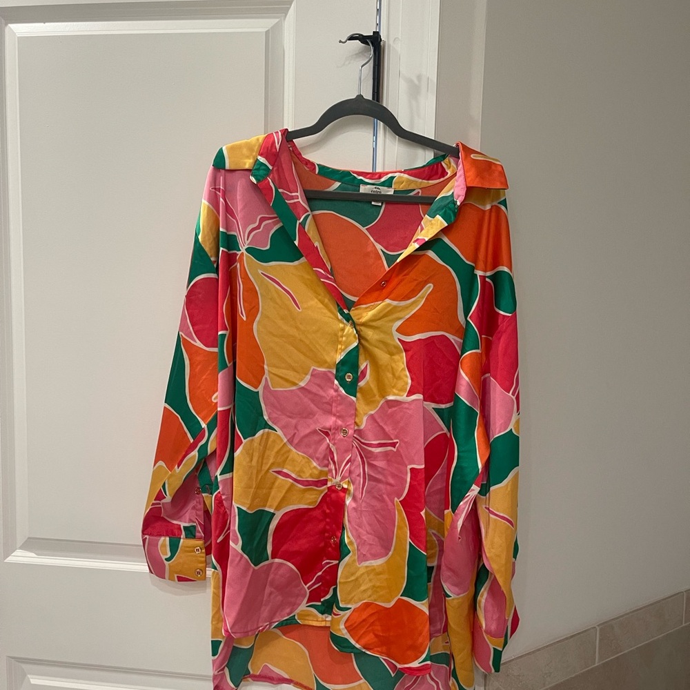 Colorful Floral Women's Top